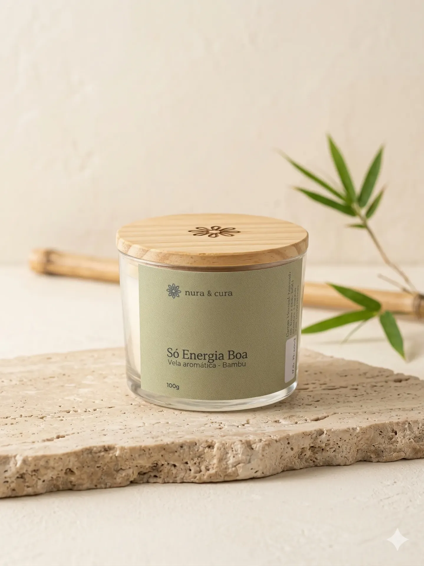 Vela aromática 100g - Bamboo